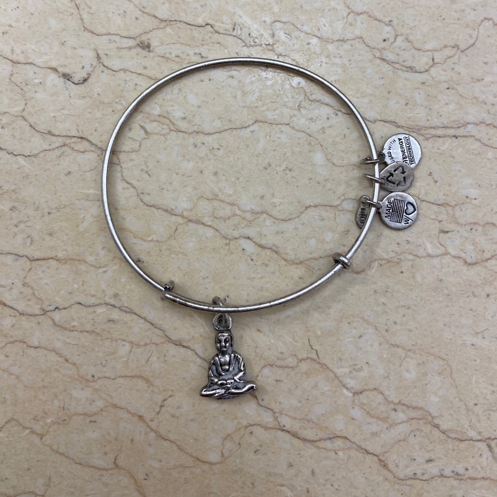 Alex and Ani Buddha Charm Bangle